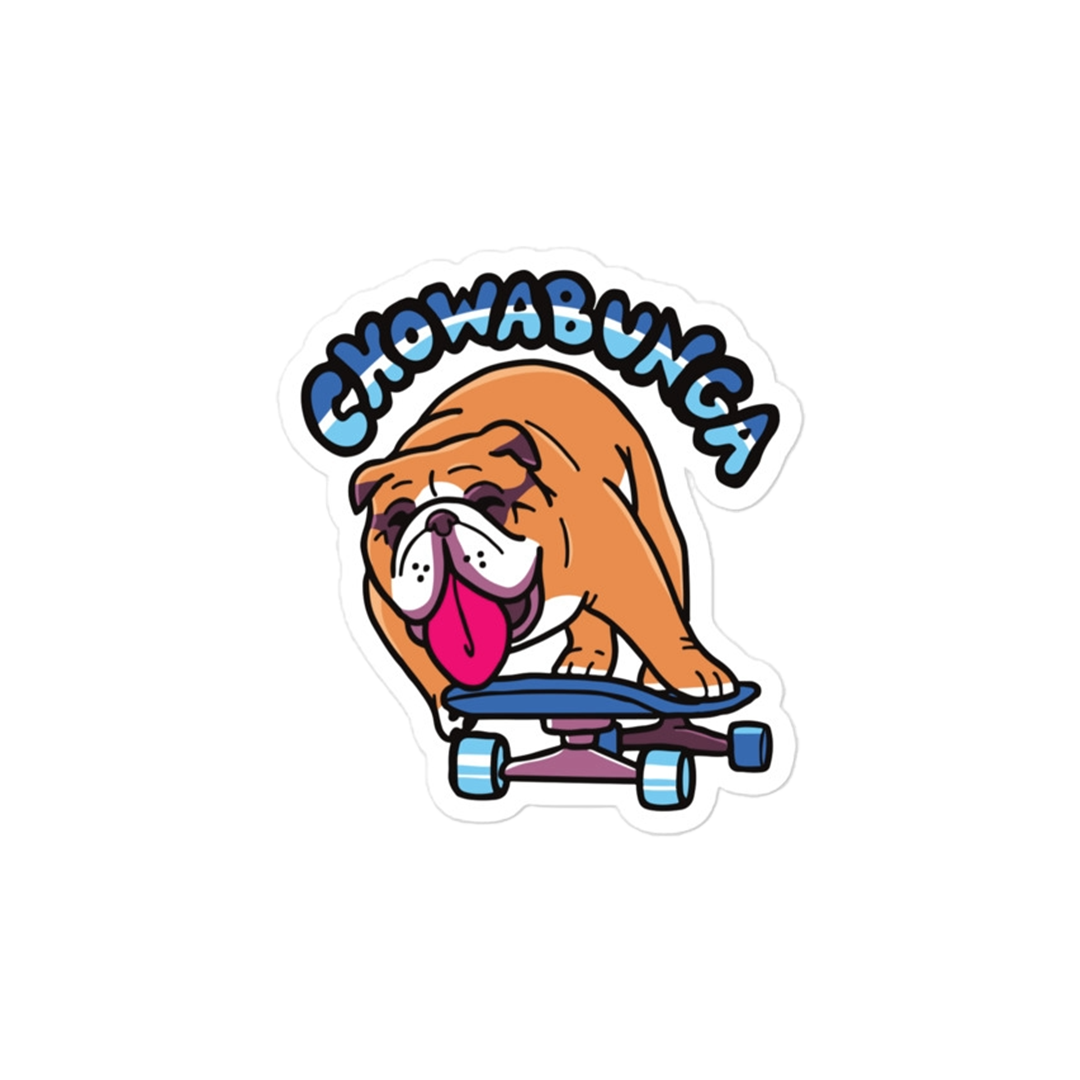 Chowabunga Bubble-free stickers