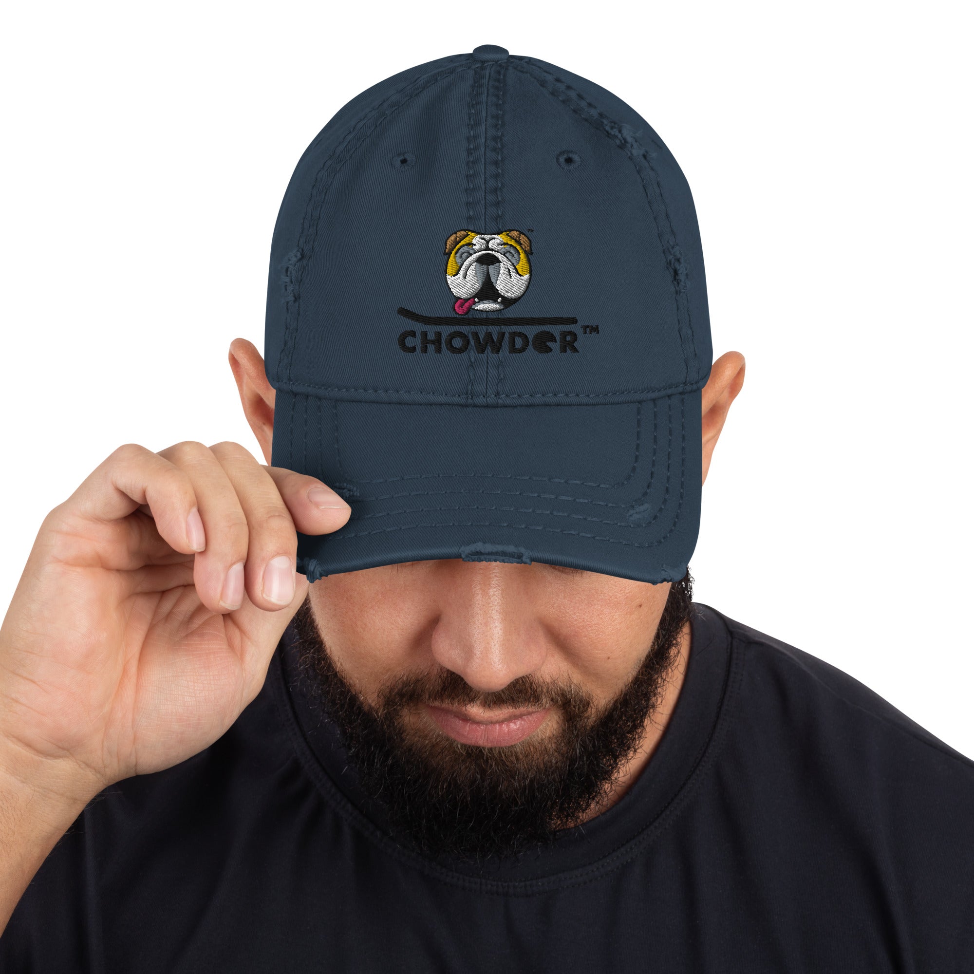 Chowder Logo Distressed Dad Hat