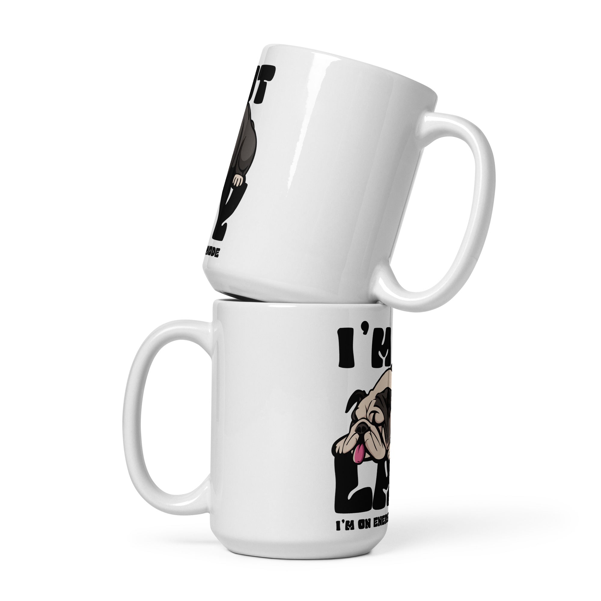 Energy Saving Mode White glossy mug