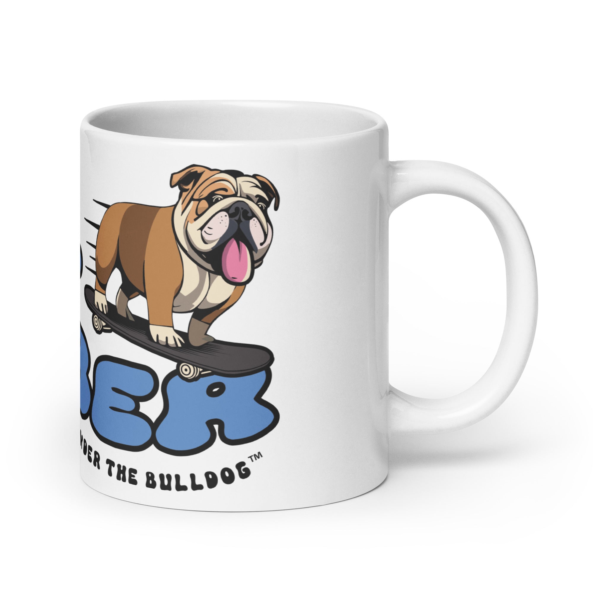 Hillbomber White glossy mug